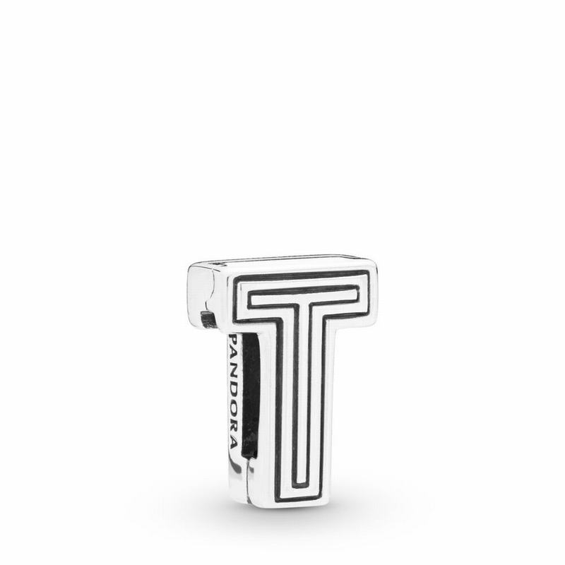 Pandora Reflexions™ Letter T Clip Charm NZ Sale, Sterling Silver (175024-EXA)